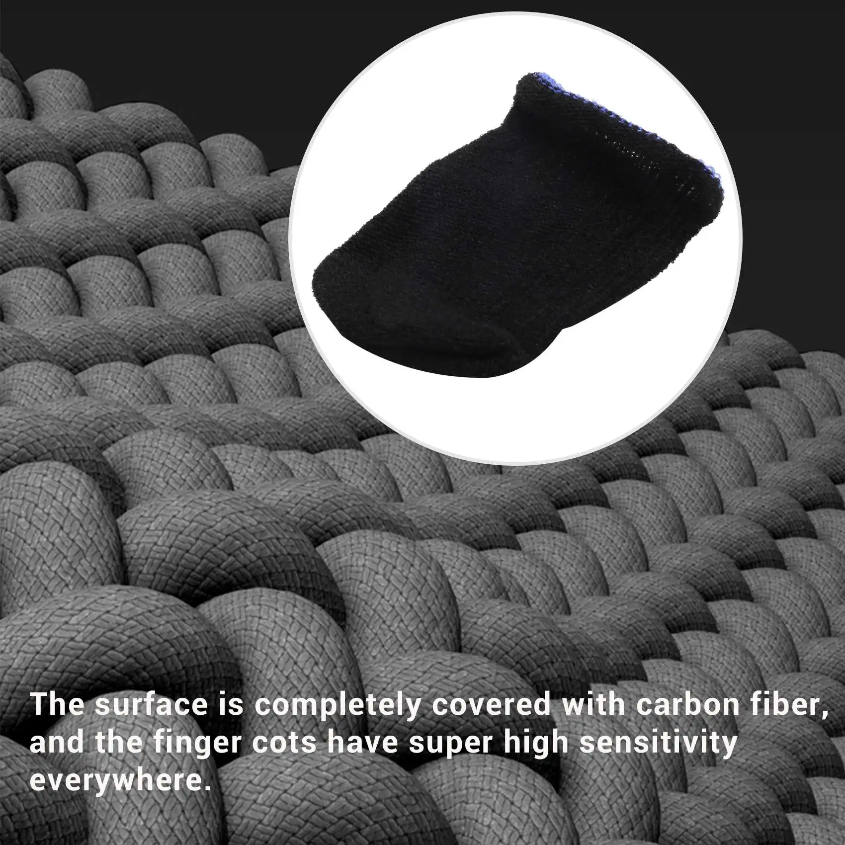 18-Pin перчатки из углеродного волокна для PUBG мобильных игр контактных экранов (12