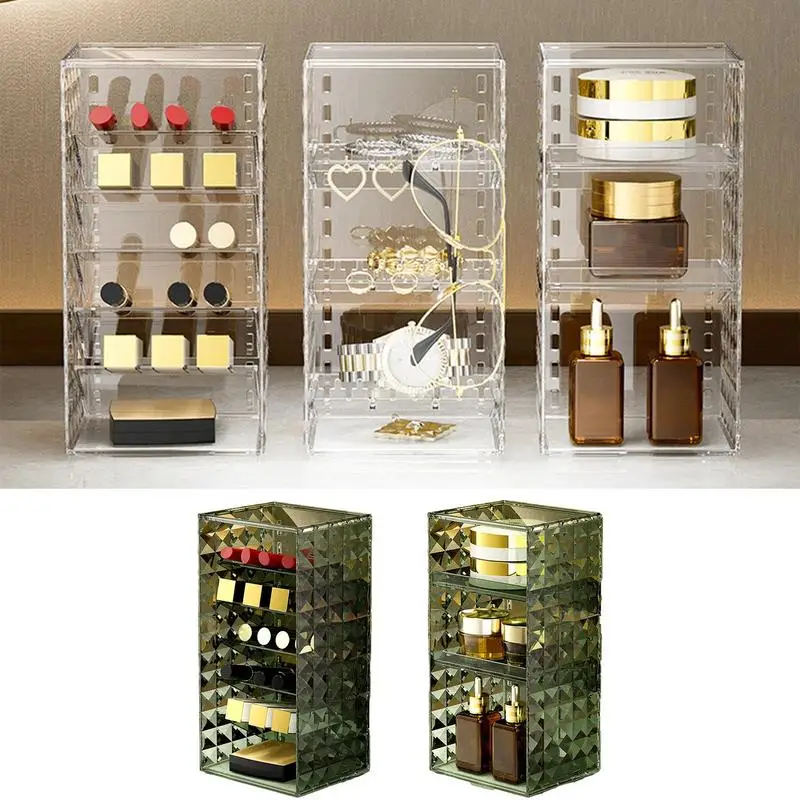 

Коробка для хранения косметики, органайзер для макияжа, коробка для демонстрации, многоразовый контейнер для хранения косметики, кубик для консилеров, помады, Lipliners