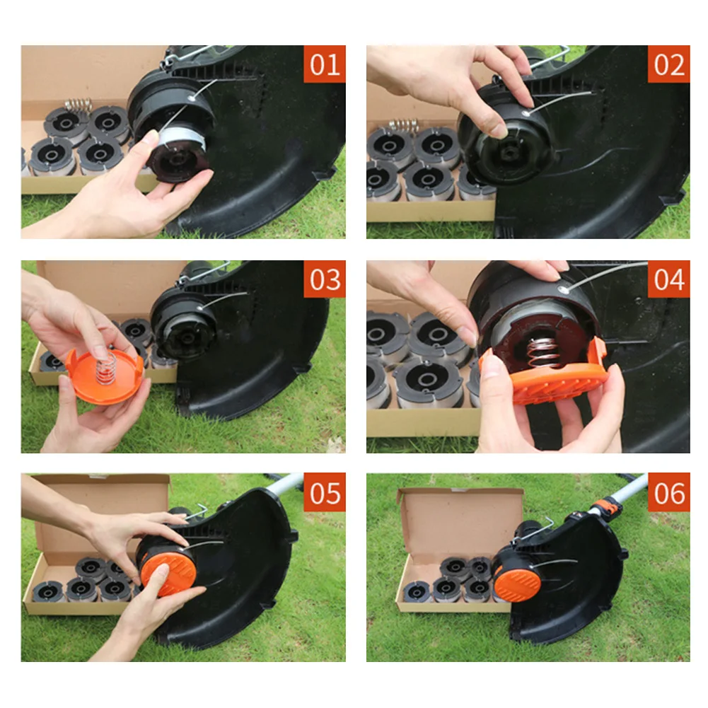 

6 шт., шпуля для триммера GH400 GH500 GH600 GH610 GH900 GH912