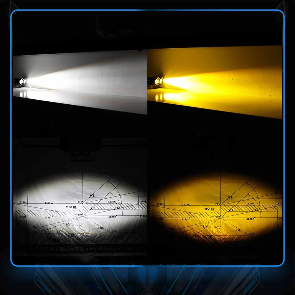 

Bulb Motorcycle Headlight Car Truck 20W 8000LM Fog Light For Truck Headlight Motorcycle Light White Yellow Light