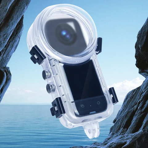 Невидимый чехол для дайвинга, чехол для дайвинга, 50 м, водонепроницаемый чехол для подводной камеры, защита от царапин для камеры Insta360 X3