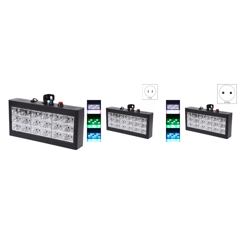 

Mini Strobe Light 18 LED Party Stage Light Sound Control Stage Light Disco Dj Light Party Wedding Ktv Bar