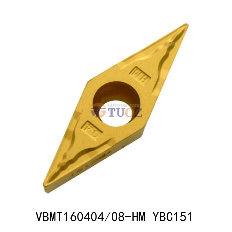 

100% Original VBMT160404-HM VBMT160408-HM YBC151 VBMT 160404 160408 Carbide Inserts CNC Turning Tools Lathe Cutter Cutting