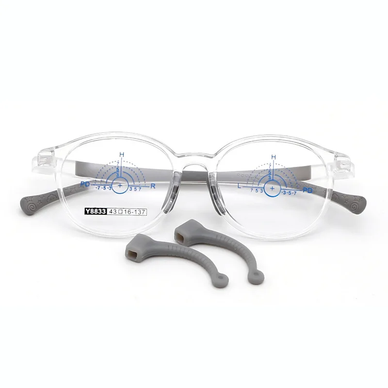 Очки для мальчиков и девочек 43-16-137 Tr90 регулируемый размер оправа очков с защитой