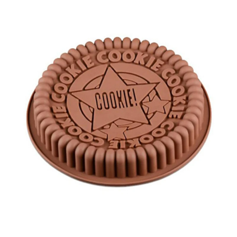 

3D Ronde Chocolade Koekjes Mal Oreo Cookie Siliconen Mallen Anti-aanbak Pudding Pan Grote Mousse Cake Bakvorm