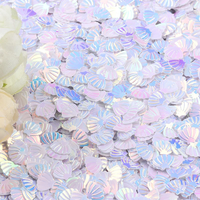 15g/bag Mermaid Party Sparkle Shell Confetti For Kids Girls Mermaid Theme Birthday Party Table Decoration Supplies DIY Crafts