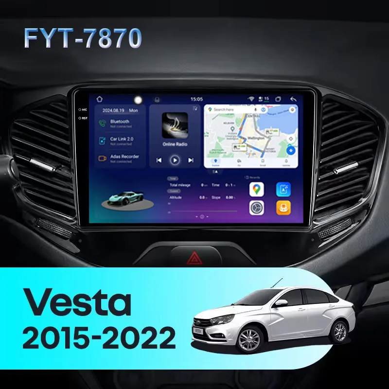 Фото FYT-7870 Для LADA Vesta Cross Sport 2015 - 2022 CarPlay Android Auto 2DIN Автомагнитола Мультимедийная система Стереосистема №2