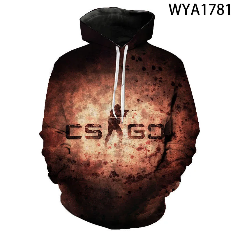 

New CS GO Fashion Men Women Children Sweatshirts Cool 3D Printed Casual Boy Girl Kids Hoodies Streetwear Long Sleeve Tops