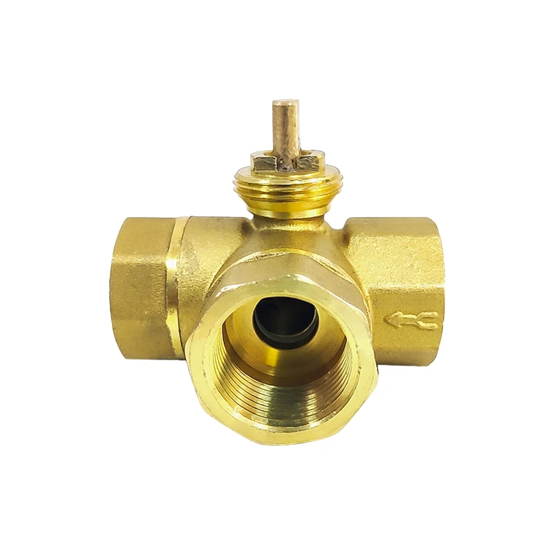 Электрический трёхходовой шаровой клапан Acarps латунный 1/2