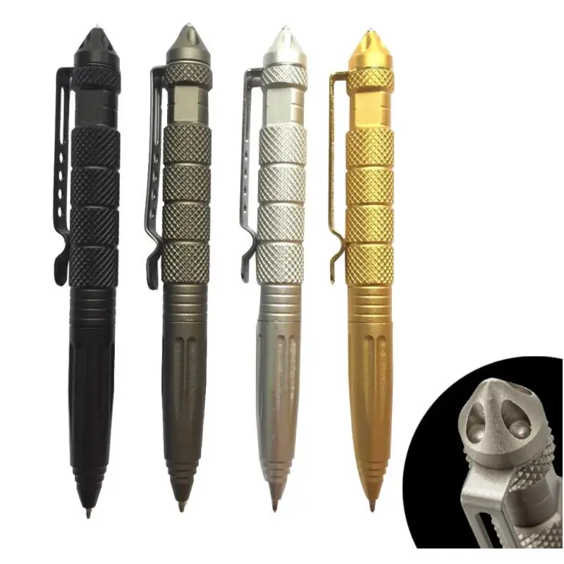 

Military Tactical Pen Multifunction Self Defense Aluminum Alloy Emergency Glass Breaker Pen Outdoor EDC Security Survival Tool