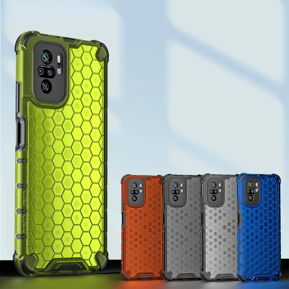 

Shockproof Case for Redmi Note 11 10 Pro Max 9 9T 8 8T Honeycomb Phone Cover for Xiaomi X3 NFC M3 M4 Mi 11T 11i F3