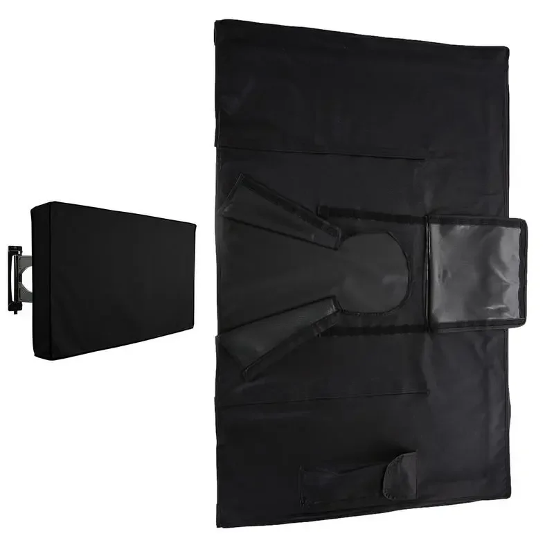 

Outdoor TV Cover Multi-Sized Weatherproof And Waterproof Flat TV Screen Protector Television Cover Pocket For Outside LED LCD