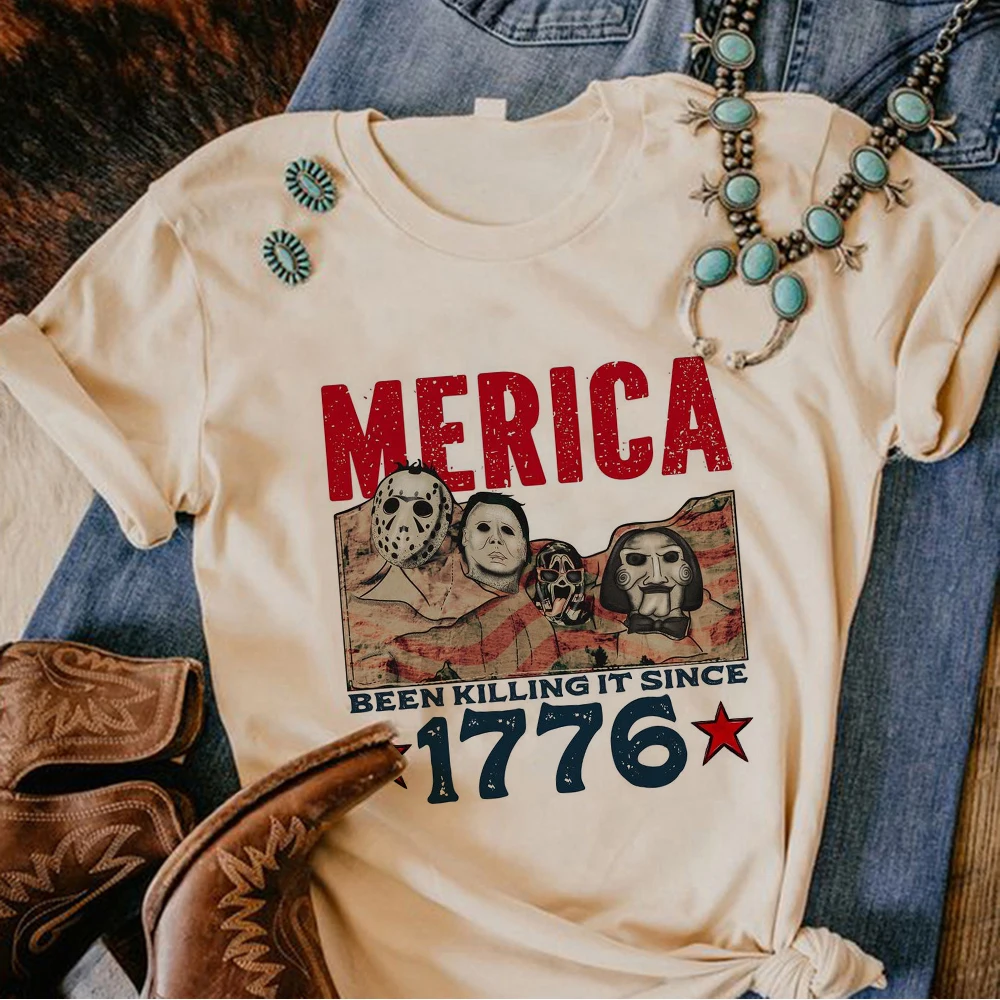 США Трамп 2024 футболка Merica женские комиксные футболки для девочек Японский комикс
