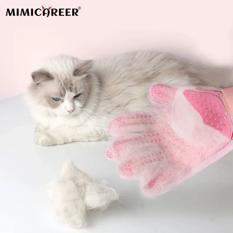 

1 Pcs Cat Hair Fur Cleaning Massage Glove Dog Grooming Bath Brush for Shedding Pet Hair Remover Mitt Comb Pet Accessories