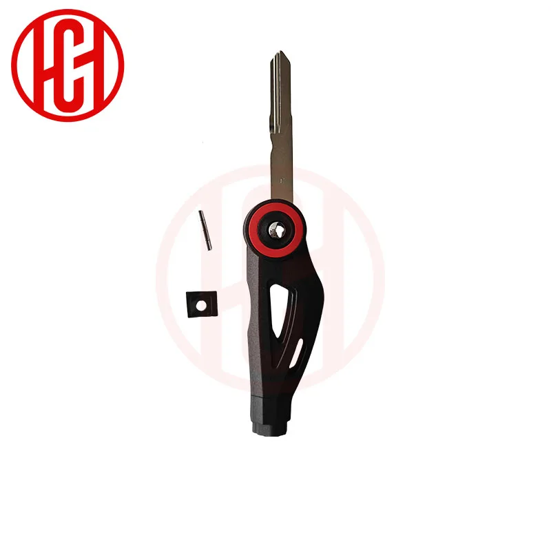 Ключи от мотоцикла, пустой ключ, складной ключ, необрезанные откидные ключи, универсальные для Benelli, Honda, Kawasaki с магнитным шариком