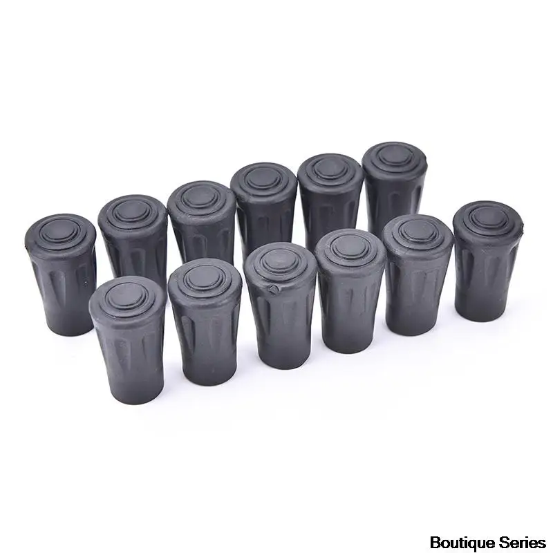 

Black Rubber Antiskid Walking Stick Crutch Cane Bottom Pads Cane Cap Cover Protector Trekking Pole Tip
