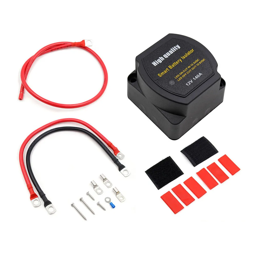 

RV Boats Dual Battery Isolator Battery Bank Voltage Sensitive Split Charge Relay for Auto Replacement Parts