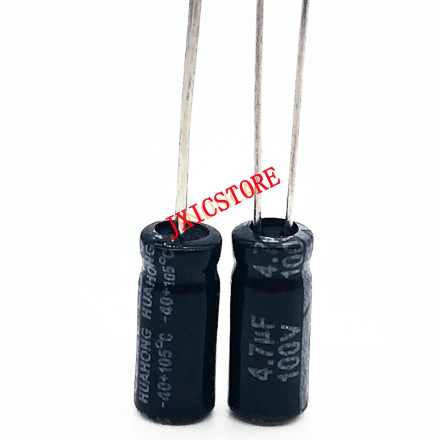 

30pcs/lot 100V 4.7UF 5*11 20% RADIAL aluminum electrolytic capacitor 4700nf 20%