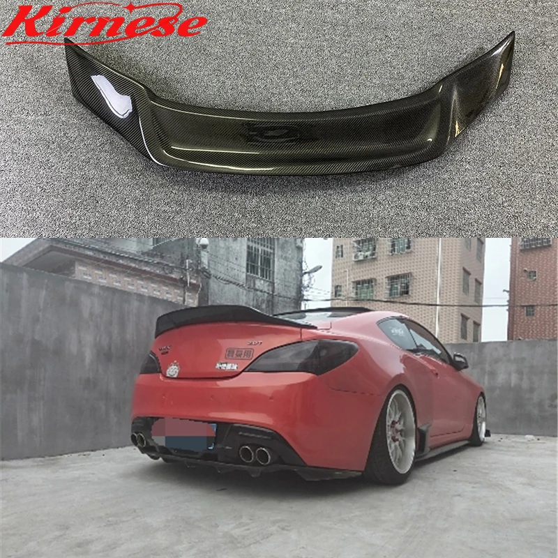 

Car-styling R Style Luster Carbon Fiber/FRP Rear Trunk Spoiler Wing Fit for Hyundai Tiburon Genesis Coupe 2009 - 2012