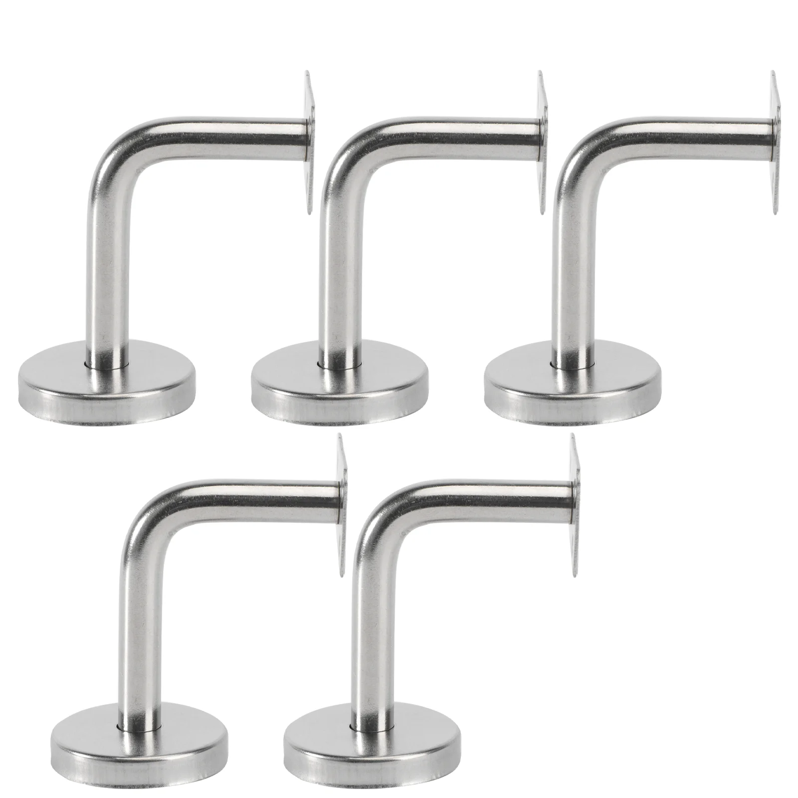 

5Pcs Professional Solid Stainless Steel Handrail Wall Mounted Brackets Supports
