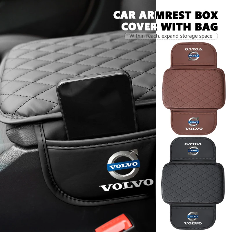 Фото Защитный чехол-накладка на центральную консоль для Volvo (подлокотник, подушка, коврик) для моделей V50, S60, XC60, S40, XC40, XC90, V70, XC70, C30 №1