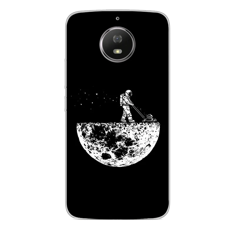 ciciber phone case for motorola moto g60 g6 e6 g5 g5s e5 g4 e4 z2 z3 one x4 c go plus play power soft silicone moon astronaut free global shipping