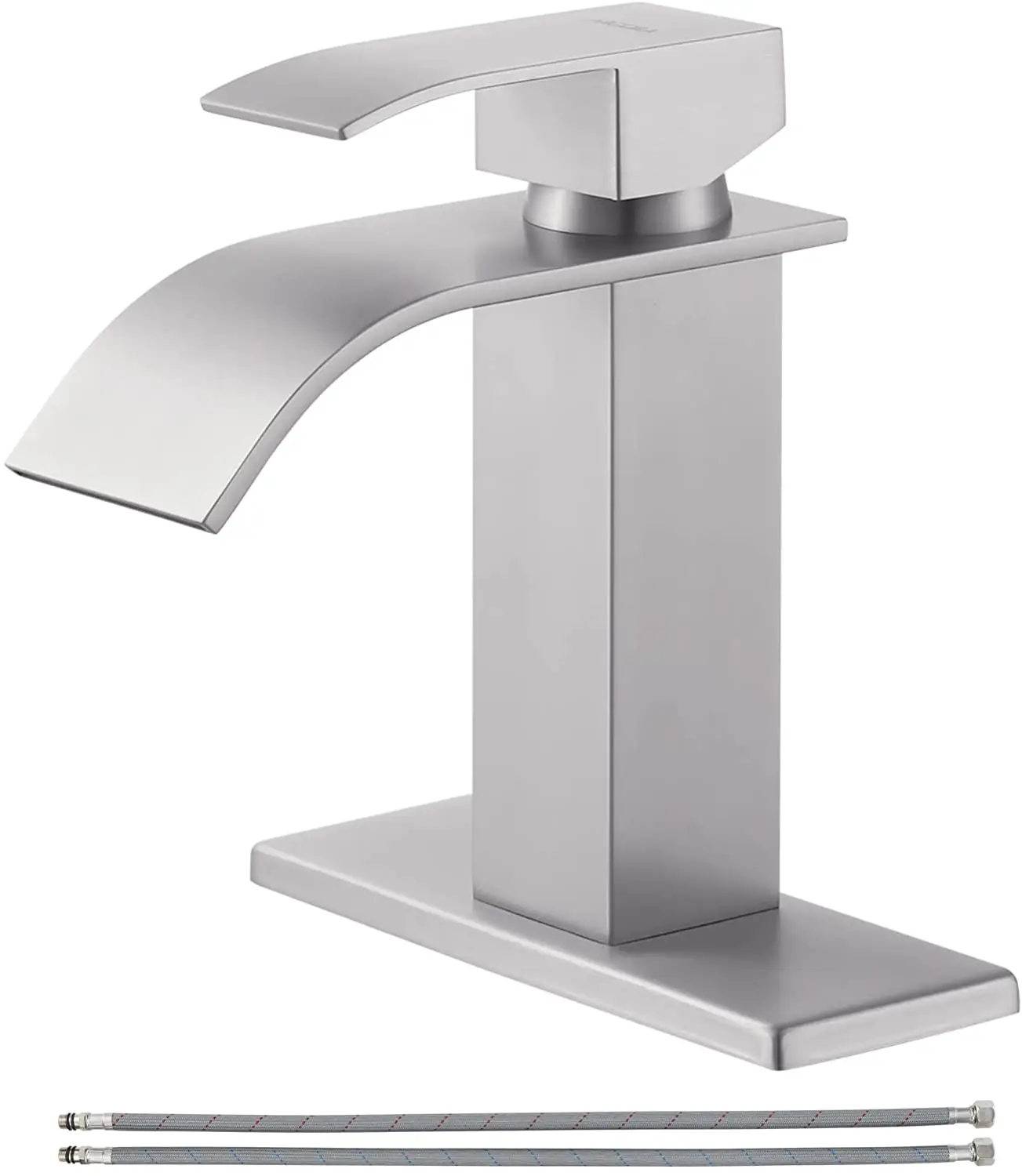 Single Handle Bathroom Sink Waterfall Bathroom Faucet 1 Hole
