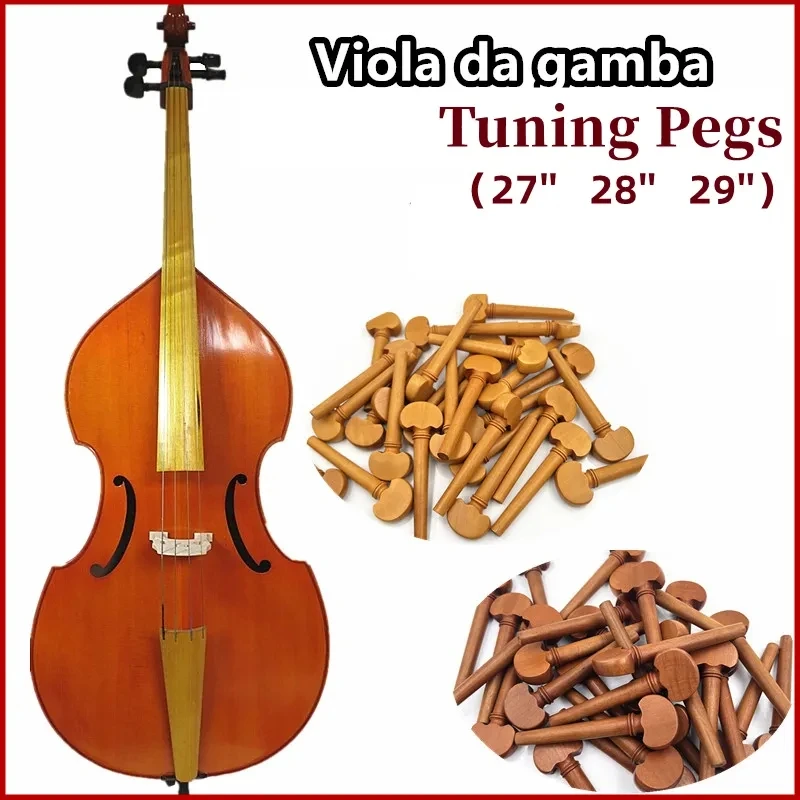 

7pcs professional Viola da gamba Tuning Pegs 27‘’ 28‘’ 29‘’ Jujube wood boxwood Parts Accessories Fittings