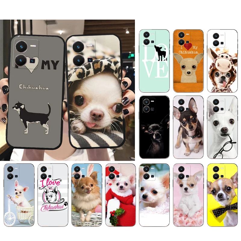 

Chihuahua Dog Pug Phone Case For VIVO Y53S Y33S Y22S Y11S Y31 Y21 Y70 Y20 Y21S Y72 Y35 Y51 Y01 V23E V21 V23 V21E Case