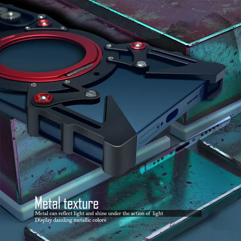 Магнитный алюминиевый металлический безрамный бампер с вращением на 360 градусов