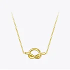 Женское Ожерелье с кулоном-узлом, из нержавеющей стали