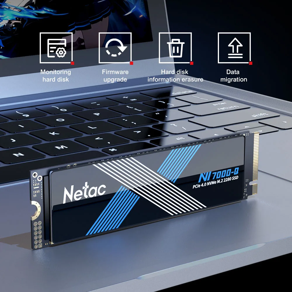 Твердотельный накопитель Netac SSD NVMe M2 1 ТБ PCIe 4 0x4 M.2 2280