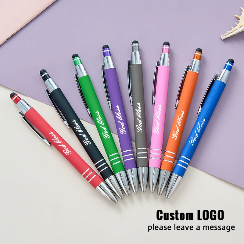 

Personalized Carving Logo Metal Ballpoint Pen Customized Engraved Name Small Business Advertising Gift Student Office Stationery