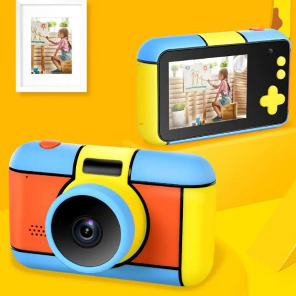 

Portable Children Mini Camera 2.4 Inch IPS Screen 2.8 Mega 1080P HD Kids Digital Dual Camera Toys For Boys Girls Gift For Kids