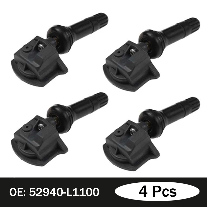 4 упаковки 52940-L1100 для Hyundai Sonata DN8 Kia Seltos 2019-2020 Автомобильный датчик давления в шинах TPMS монитор 433 МГц