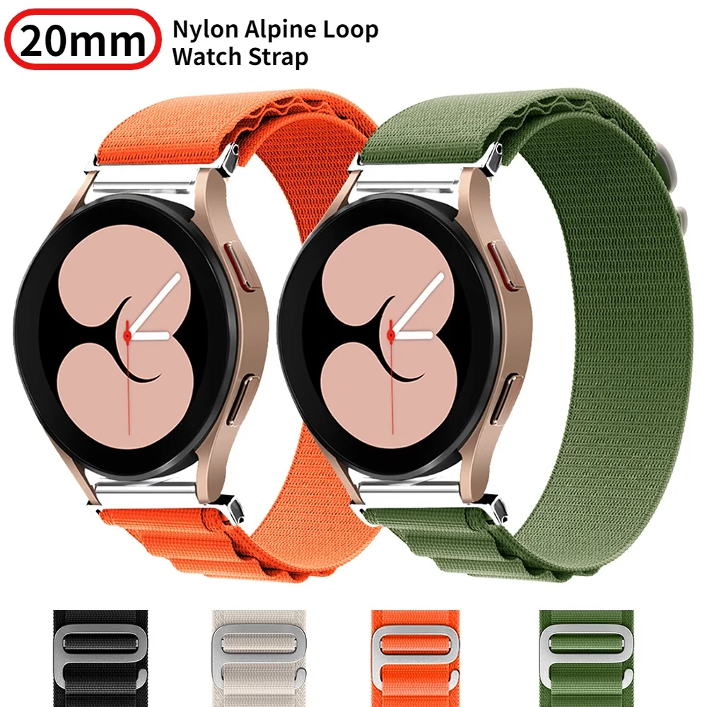 

Nylon Alpine Loop Watch Strap 20mm 22mm for Samsung Galaxy Watch 5/5 Pro bracelet For Samsung Galaxy Watch4 band 40 44mm 45mm