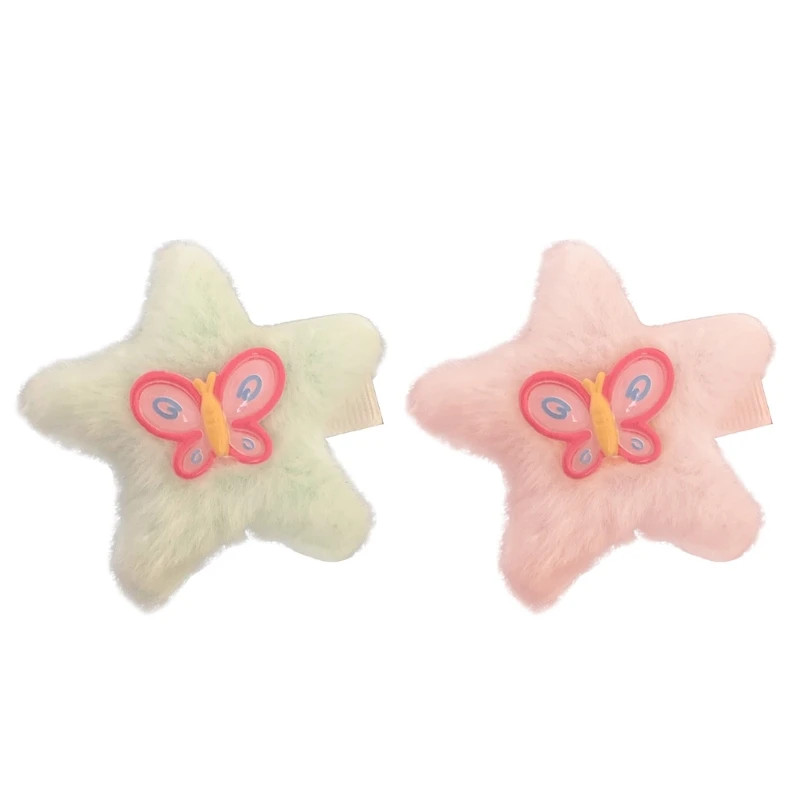 

Plush Colorful Hairpin Girl Birthday Hair Clip Summer Party Hair Clip DXAA