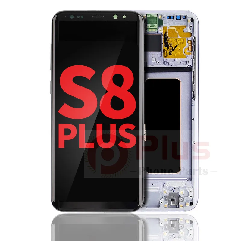 

OLED дисплей с рамкой для замены для Samsung Galaxy S8 Plus (послепродажный рынок плюс) (серый/фиолетовый)