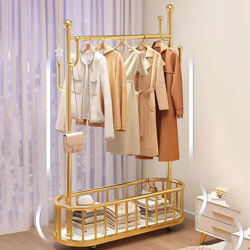 Современная стандартная стойка для одежды Золотая модульная шляп дизайнерская