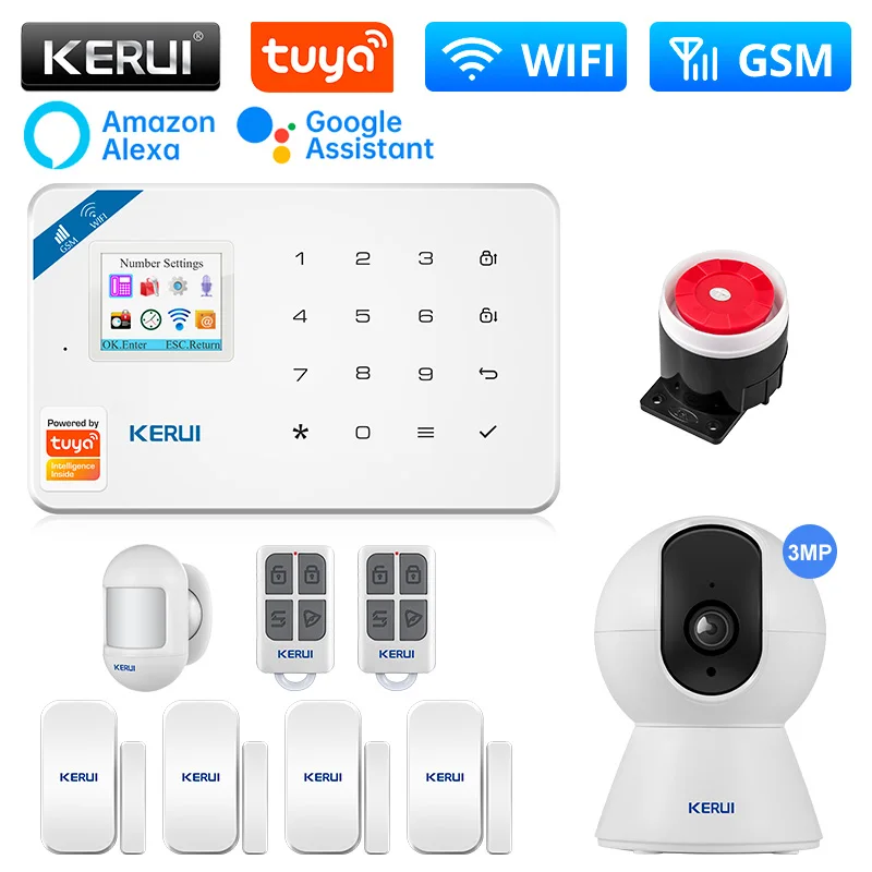 

Охранная сигнализация KERUI W181, GSM, Wi-Fi, 433 МГц