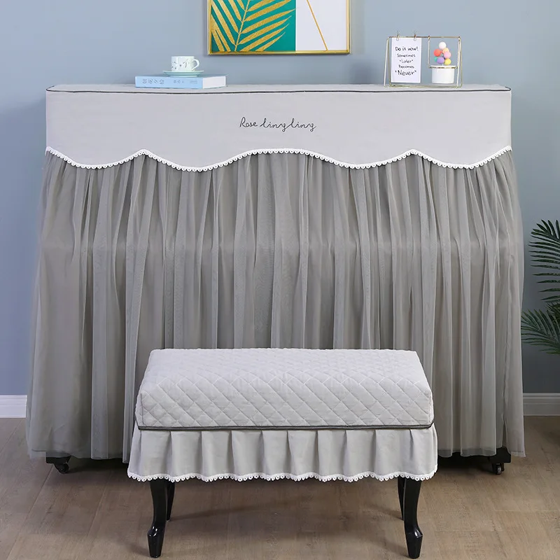 

Чехол для пианино, чехол для пианино для создания атмосферы, Роскошный чехол для пианино для пожилых, стиль пыли, Европейский тканевый кружевной чехол