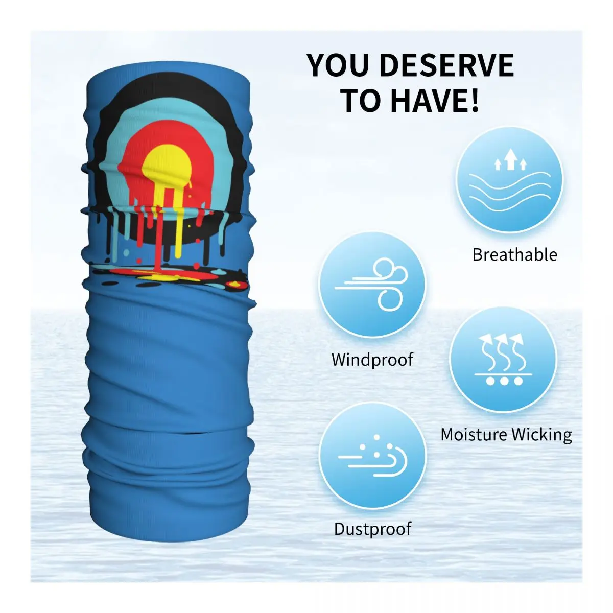 Weeping Target бандана на шею гетры для лыжного спорта езды велосипеде женский и