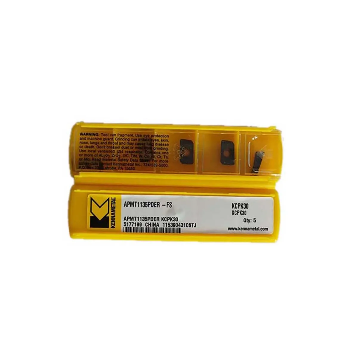 Kennametal 100% Original APMT APMT1135PDSR FS SPMIC9 APMT1135PDER FS KC725M Tool Inserts Carbide Milling Turning Milling Cutter