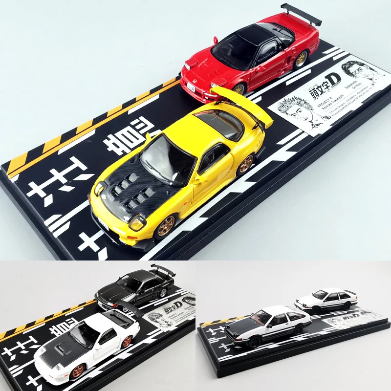 

Japanese animation agency 1:64 Initial D Toyota AE86 Mazda RX-7 Nissan NSX suit version alloy car model