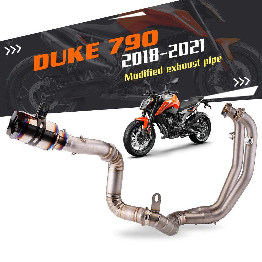 

Подходит для выхлопной трубы KTM DUKE790 из титанового сплава, идеальная и неразрушающая модификация