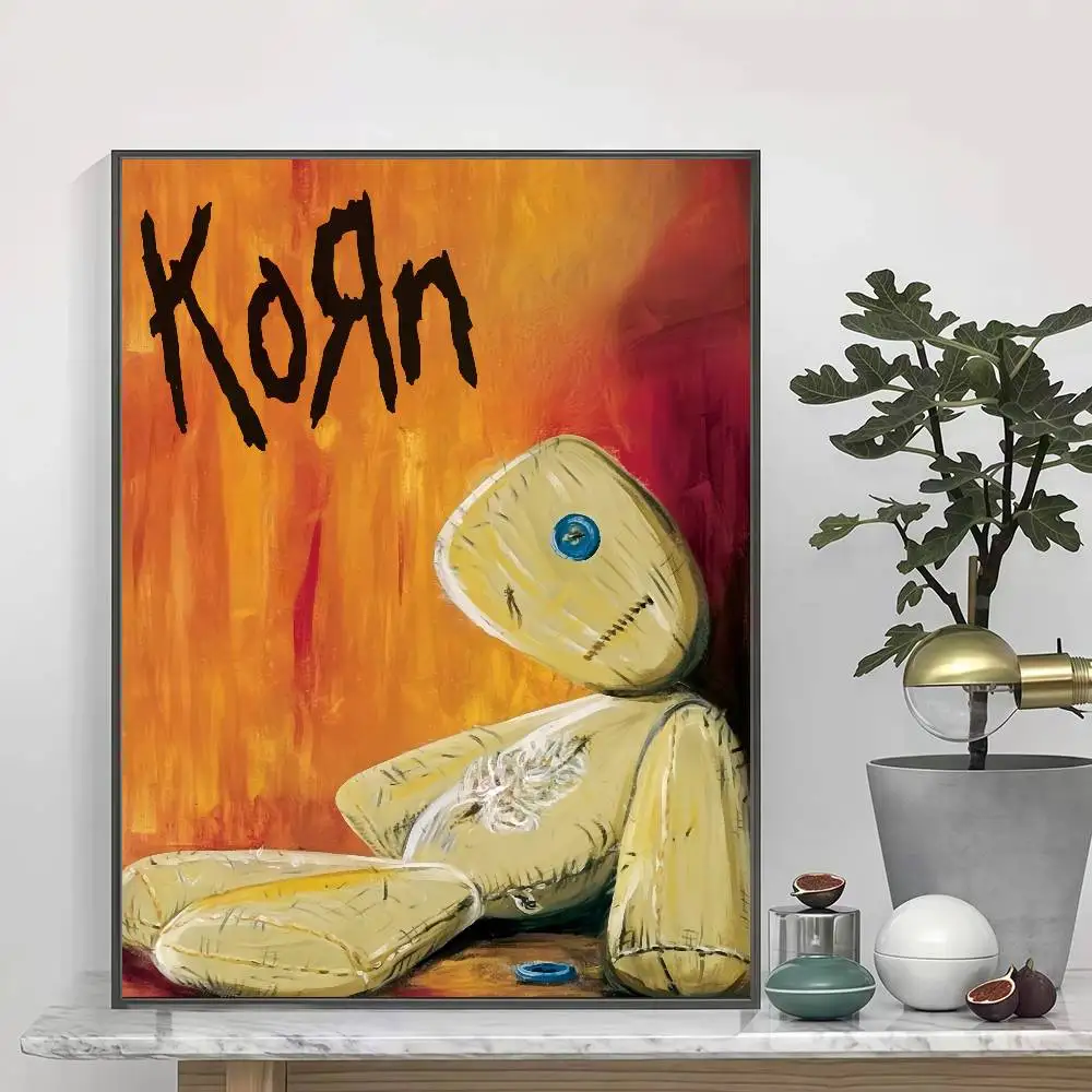 Фото Самоклеящиеся плакаты-наклейки Hot Band K-Korn, подходящие для безрамного декора стен в комнате. №5