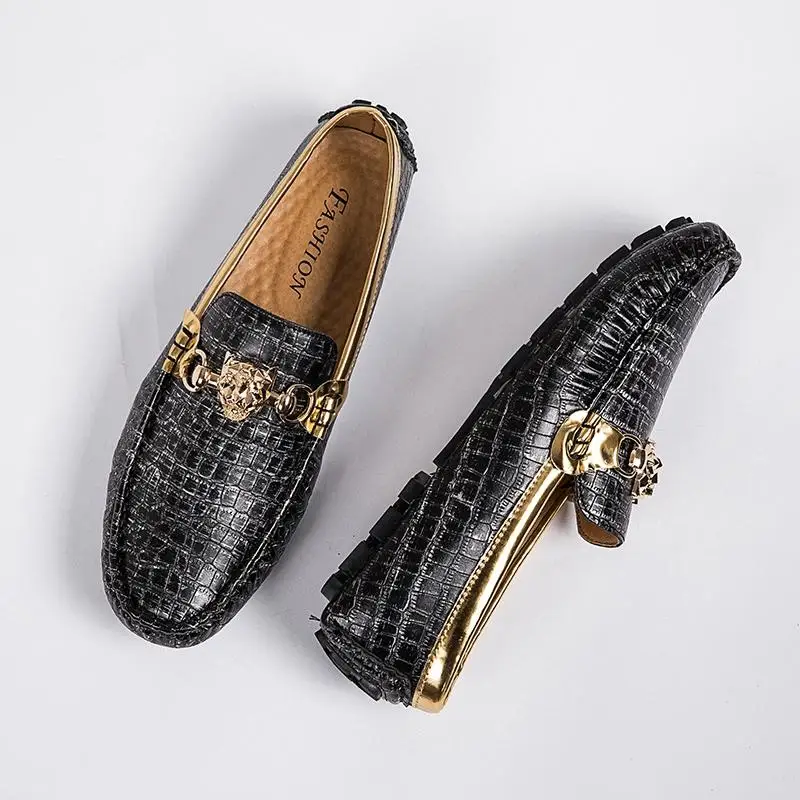 

Туфли мужские прогулочные из дышащей кожи, модные дизайнерские лоферы, Повседневная модная летняя обувь