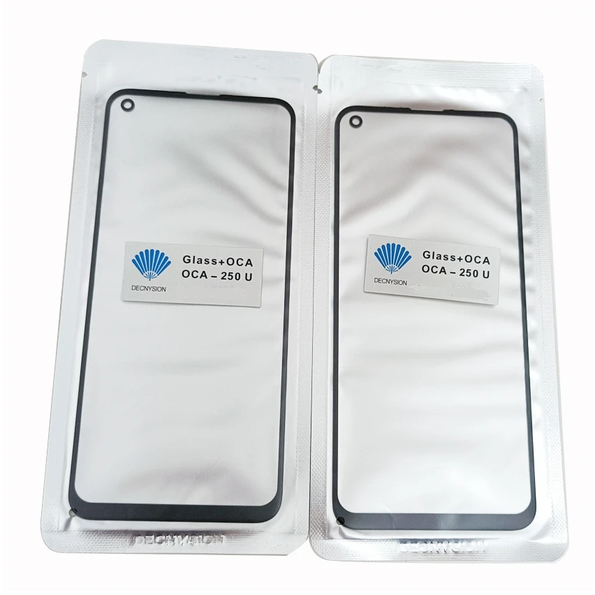 

10 шт. для Samsung Galaxy A10 A20 A30 A40 A50 A405 A505 A70 A90 M10 M20 M30 сенсорный экран передняя внешняя стеклянная линза с пленкой OCA