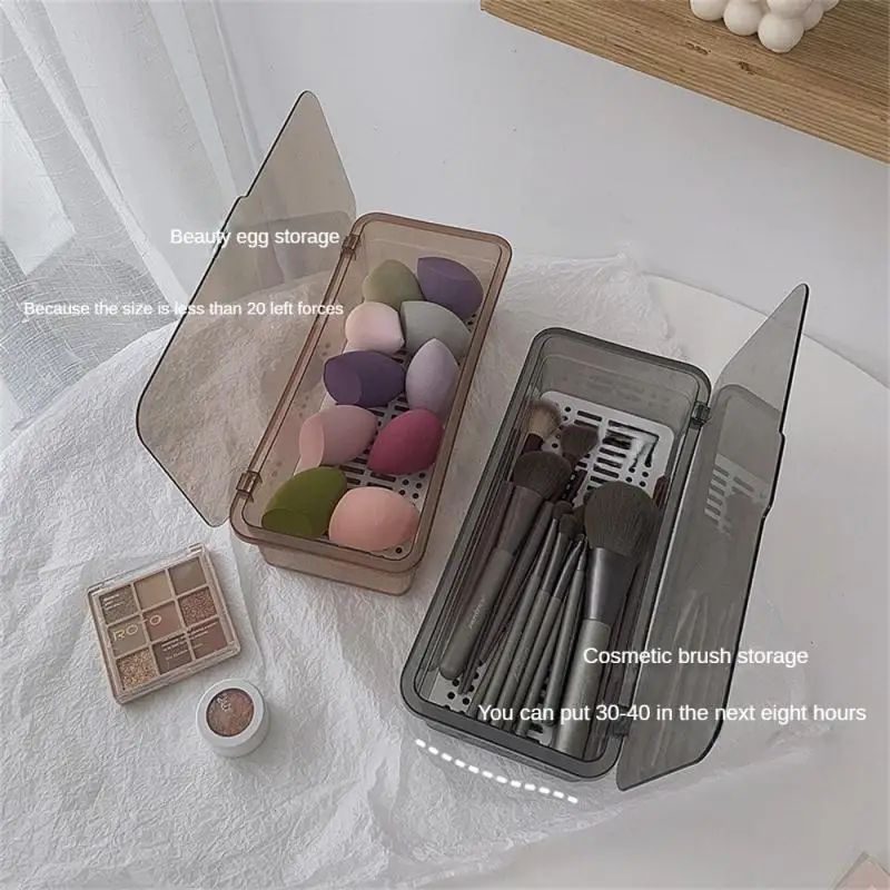 

Storage Box Lake/tan Dustproof Cosmetic Tool Large Capacity With Lid Household Tools Household Storage Box Pp Transparent