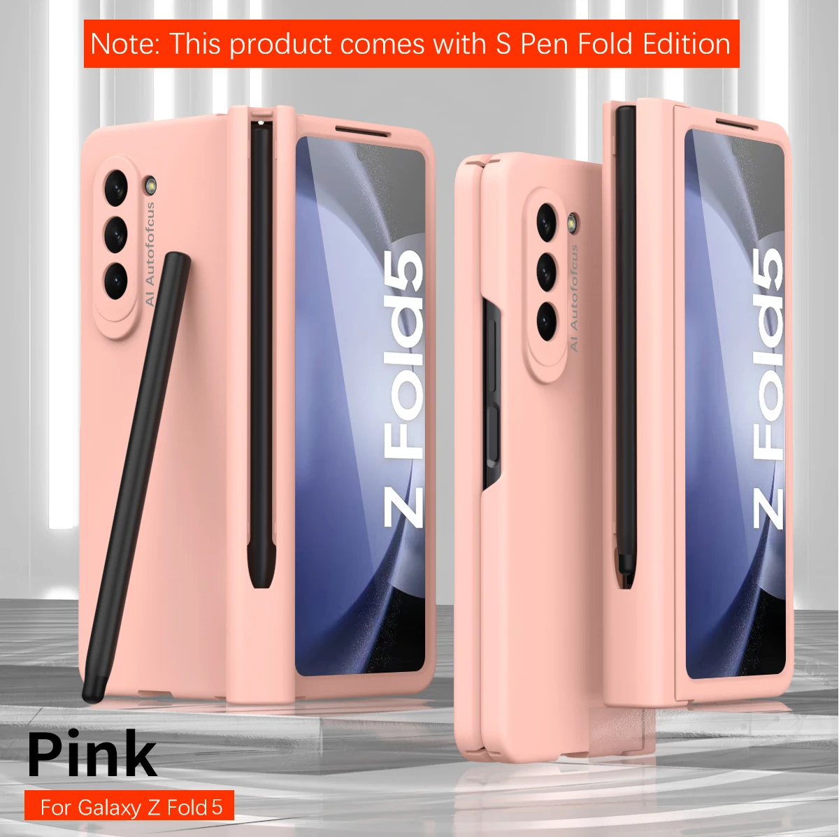 

Hinge Full Protection with Pen Slot Phone Case for Samsung Galaxy Z Fold 5 4 3 Fold5 Fold4 Fold3 5G Cover Front Screen Glass